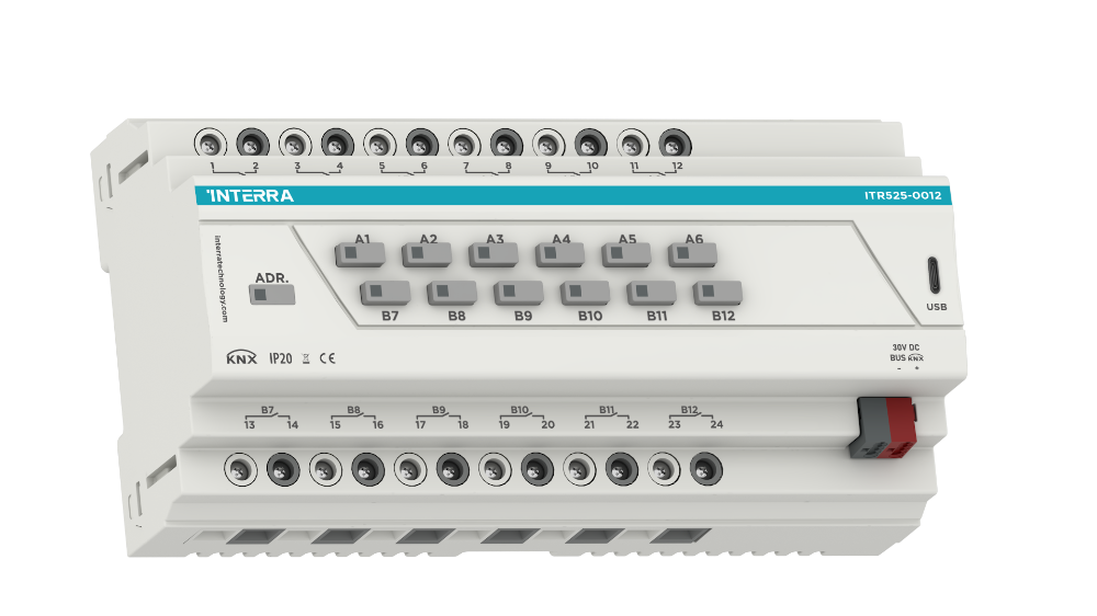 Actionneur de commutateur KNX Combo+ - 12 canaux